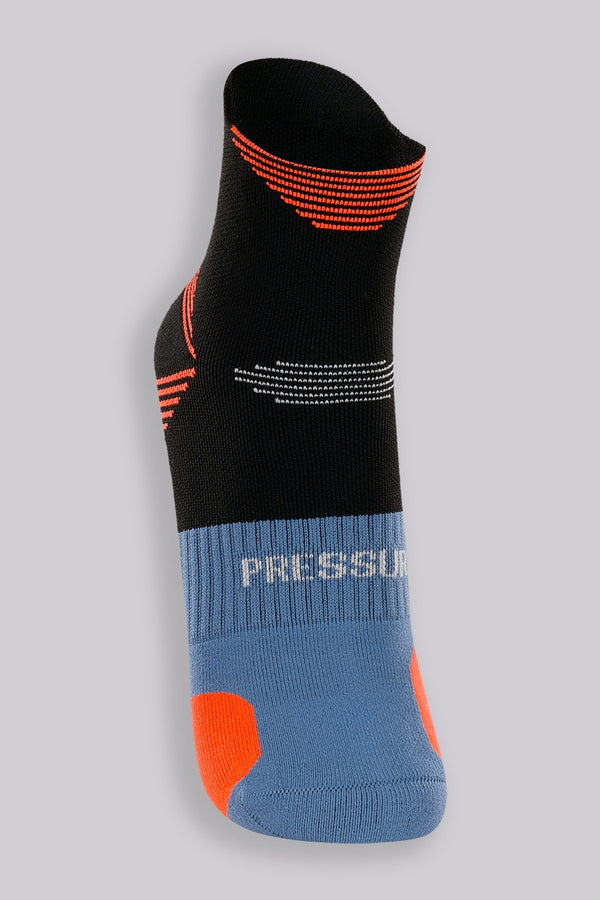 MEIA LUPO AU RUNNING POWER FIT BRANCO/PRETO